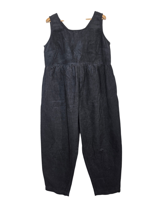 Lucy & Yak Pants - Lucy & Yak Bowie Dungarees Black Corduroy Jumpsuit - Relaxed Wide-Leg Style